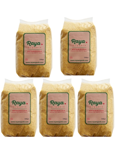 Organik Köftelik Bulgur 5 Li Set 5 X 1000 Gr Toplam 5 Kg 1 KG