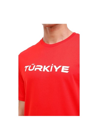 Lotto Erkek Tişört 4m M-meriton Tee 4fx 101930089 Kırmızı - Siyah