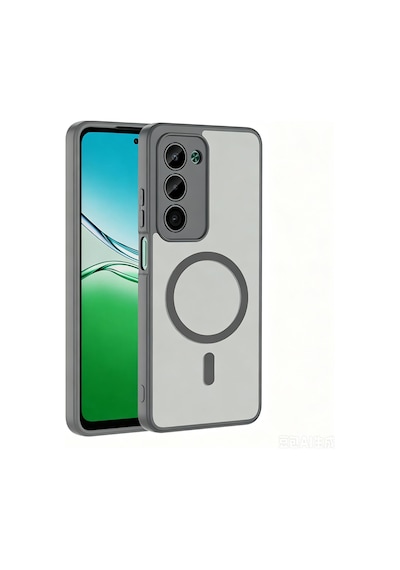 Redmi 15 Kılıf M-safe Şarj Özellikli Zore Babet Kapak - Gri