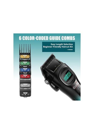 Saç Tıraş Makinesi Outer Rotor Bldc Motor Seramik Bıçak Clipper - Turkuaz - V-888c
