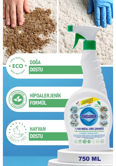 Rindamor %100 Doğal Bitkisel Leke Çıkarıcı 750 ML