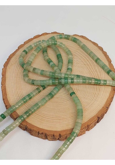 Bileklik Boy Aventurin Taşı Şekilli 3x6mm Yarım Dizi 49330 18cm Uzunluğundadır Çok Renkli