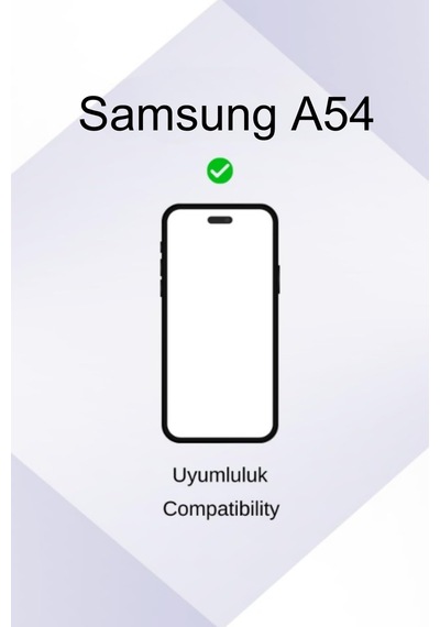 For Samsung A54 İle Uyumlu Esnek Silikon Matte Kaymaz Yapı İç Kad