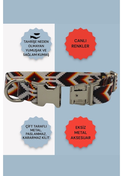 Caramelos İsimli Köpek Tasması, Köpek Künyesi, Köpek İsimlik 270 Beyaz - Kırmızı