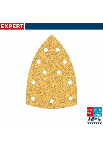 Bosch Expert 102x62 Mm 40 Kum Üçgen Zımpara Kağıdı 10'lu 2608900886