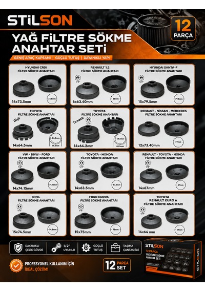 Tas Filtre Sökme Takma Aparatı Seti