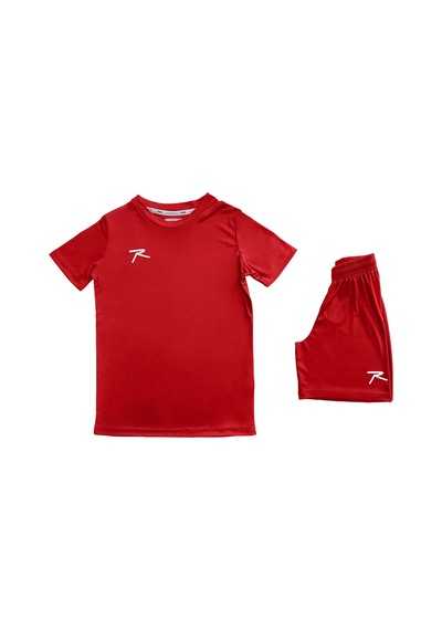 Raru Çocuk T-shirt Şort Takım Paulus Kırmızı Çok Renkli