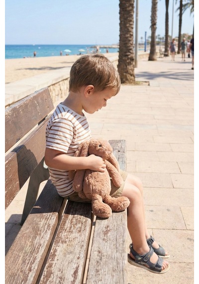 Yumuşacık Peluş Tavşan Hediyelik Bebek Uyku Ve Oyun Arkadaşı 45 Cm Oyuncak Kahverengi