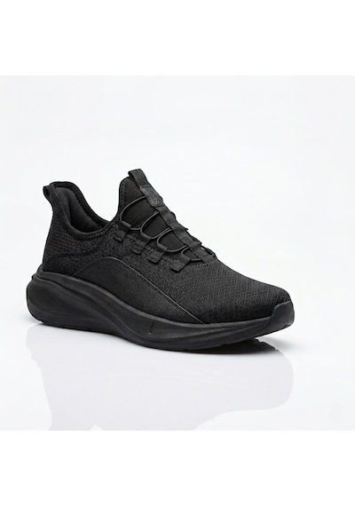 Lescon Nano 7 Hellium Lastikli Hafif Rahat Spor Ayakkabı Siyah