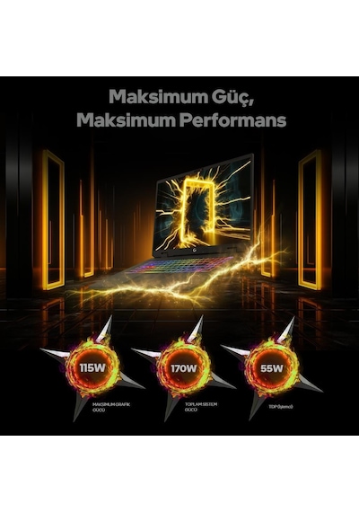 Game Garaj Slayer R9MXL-5060-C3 R9-8940HX 32 GB 2 TB SSD RTX5060 17" Free Dos Dizüstü Bilgisayar