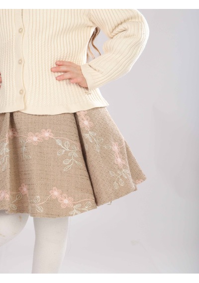 Xo Kids Kız Çocuk Elbise 1-5 Yaş 4819 KREM