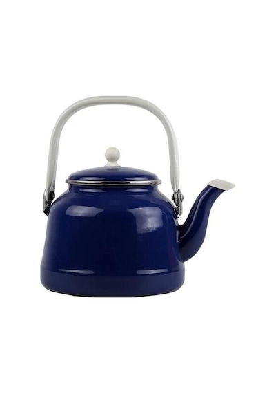 Alev Vintage Emaye Demlik Kettle 1,5lt Lacivert Lacivert