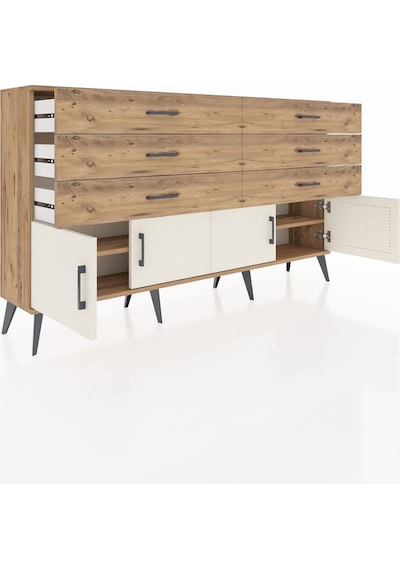 Arges Konsol 2 Raflı 6 Çekmeceli 4 Kapaklı 176x30x99 Çam-aytaşı/ç Çam-aytaşı/çam Arges Konsol 2 Raflı 6 Çekmeceli 4 Kapaklı 176x30x99 Çam-aytaşı/ç Çam-aytaşı/çam