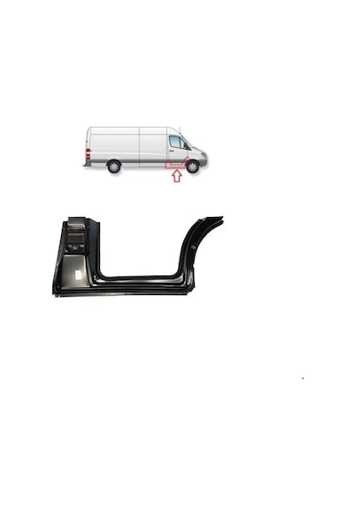 Mercedes - Sprinter 2006 - Ön Kapı Frangart Alt Sağ Sprinter 2006-