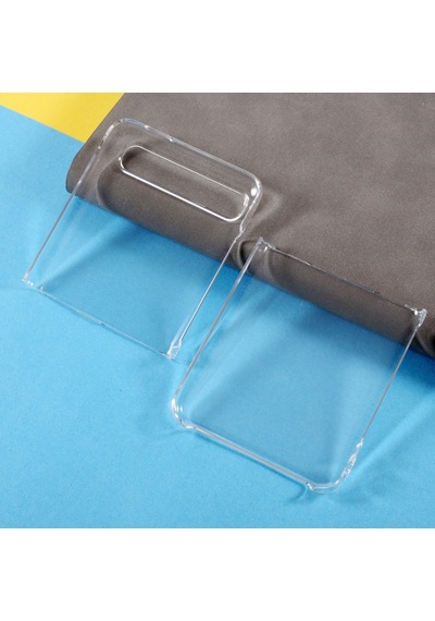 Samsung Galaxy Uyumlu Z Flip İçin Clear Pc Sert Kılıf Cep Telefonu Kılıfı