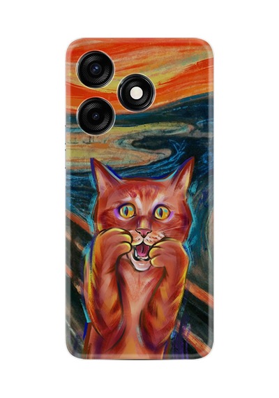 Tecno Spark 10c Kılıf Silikon Desen Özel Seri Tablo Cat 1788