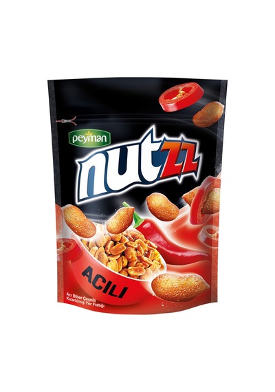 Peyman Nutzz 130g Acılı Yer Fıstığı - Kıştırıcı Atıştırmalık 2'li Ekonomik Paket - 2 Adet Tarı 130 G