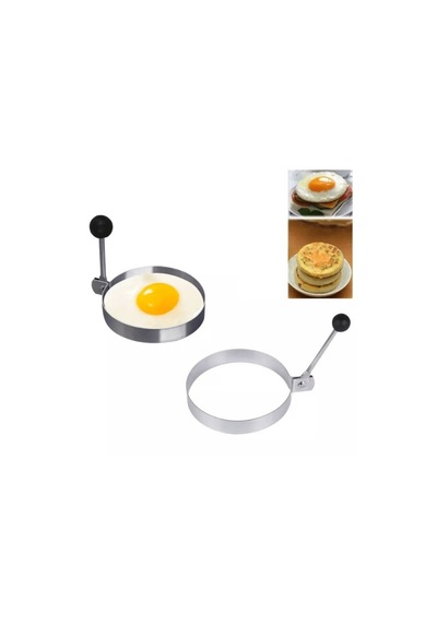 Metal Yıldız Omlet Ve Krep Kalıbı Yapışmaz Şekilli Yumurta Pişirme Kalıbı Ahşap
