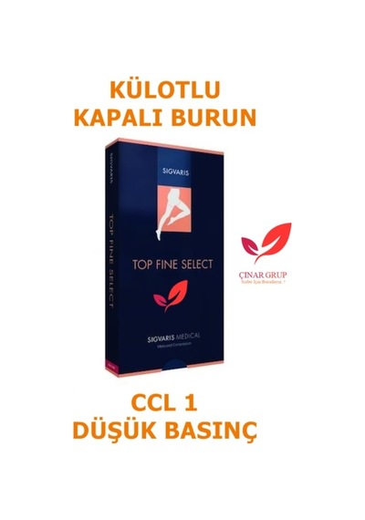 Sigvaris Top Fine Burnu Kapalı Külotlu Varis Çorabı Düşük Basınç