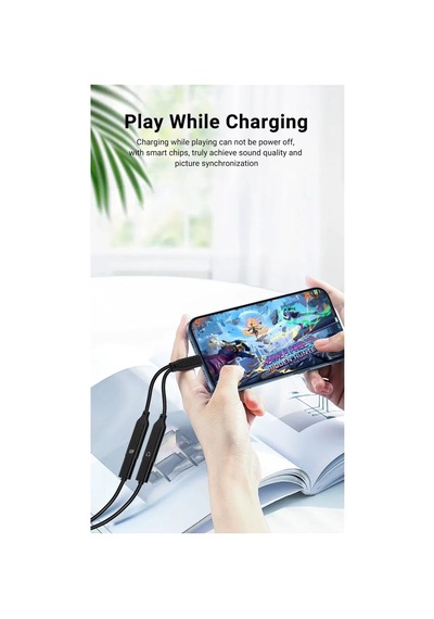 Ga50 2in1 Type-c 60w Pd Hızlı Şarj Ve Ses Aktarımı Kulaklık Aux Dönüştürücü İphone İle Uyumlu Alüminyum Kasa