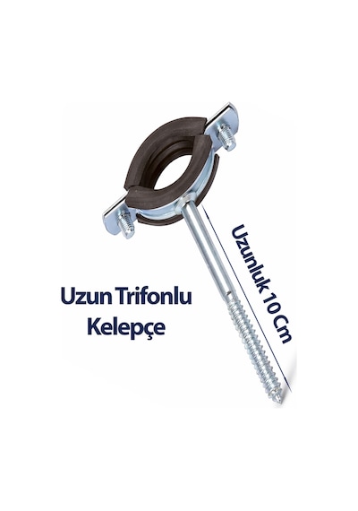 3 İnç Trifonlu Kelepçe Uzun 5 Li Paket