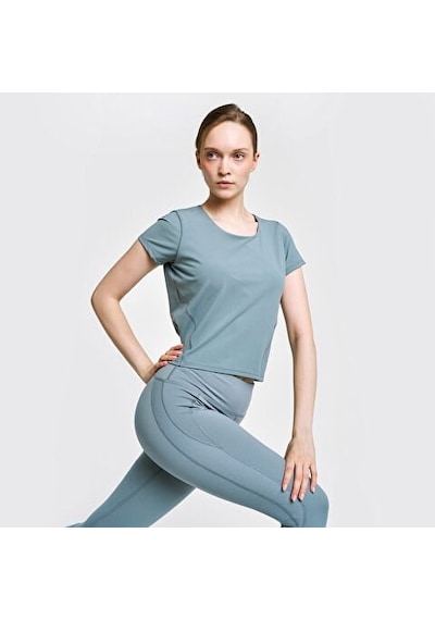 Lescon Kadın Antrenman Kısa Kol T-shirt 26b-2056 Yeşil