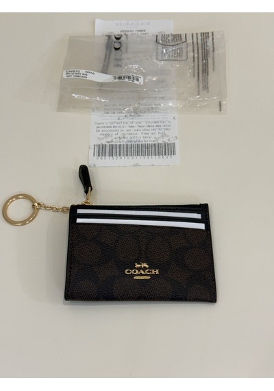 Coach Mini Id Skinny Case Kartlık-cüzdan Acı Kahverengi