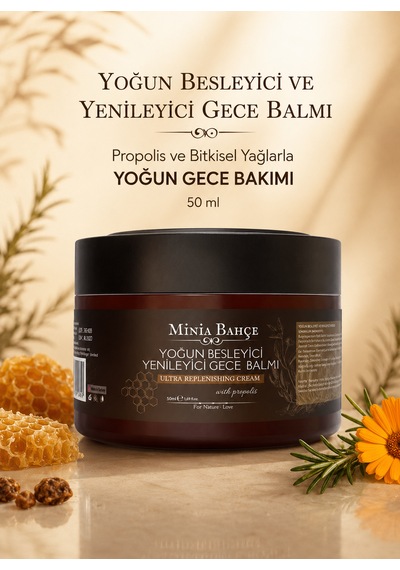 Minia Bahçe Yoğun Besleyici ve Yenileyici Gece Balmı 50 ML