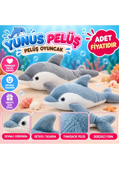 Yunus Peluş Peluş Oyuncak Adet Fiyatıdır Çok Renkli