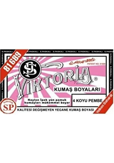Viktoria Kumaş Boyası - Koyu Pembe