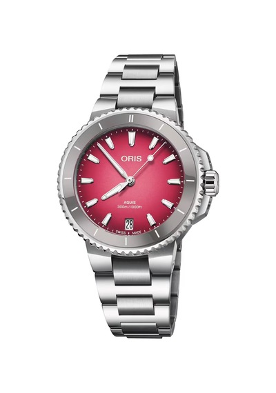 Oris Aquis Date Taste Of Summer 36.5 Mm Otomatik Saat 01 733 7792 Pembe