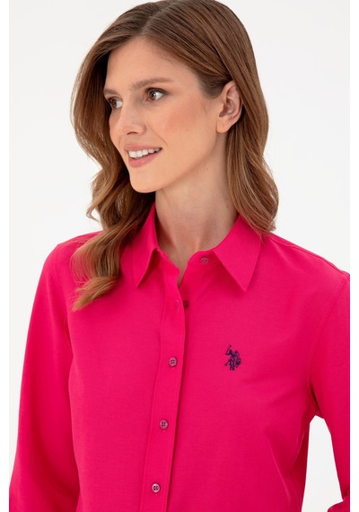 U.s. Polo Assn. Kadın Fuşya Gömlek Basic 50297002-vr023 Fuşya