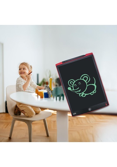 House Pratik Hp45 Pilli Lcd Ekran Elektronik Yazı Tahtası 12 İnç Kırmızı