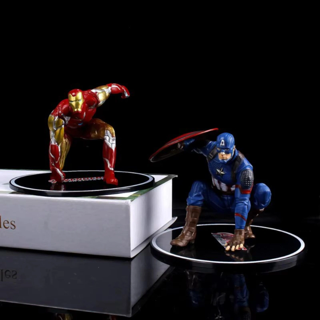 Marvel Yenilmezler Ironman Spiderman Hulk Captain America Özel Stantlı 4lü Oyuncak Figür Karakterler Marvel - Avengers