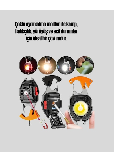 Usb Şarjlı Mini Led Anahtarlık Fener