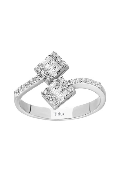 Sirius G Renk 0,41 Karat Ikili Baget Pırlanta Yüzük 0817R0245