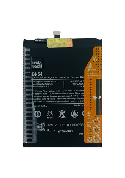 Teknonet Xiaomi Redmi 9t Uyumlu Nettech Bn62 6000 Mah Batarya - Siyah
