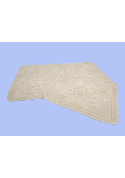Banyo Paspası Klozet Set 2'li Madrid Capuccino Desenli