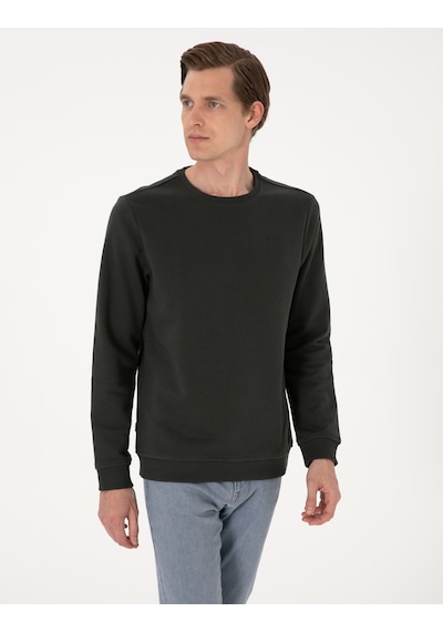 Pierre Cardin Erkek Koyu Yeşil Sweatshirt 50314978-vr079 Koyu Yeşil