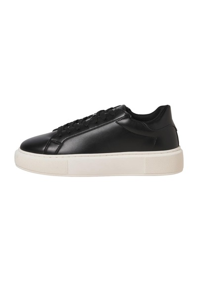 Jack & Jones Jfwaspıre Erkek Günlük Sneaker Ayakkabı Pu Deri, Cupsole Taban Noos Siyah
