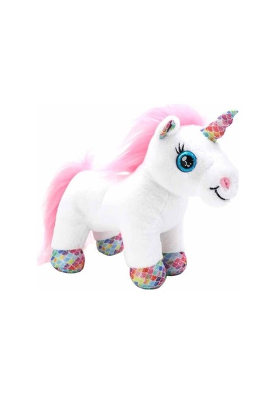 10873 Taşıma Çantalı Peluş Unicorn Lou Lou -nessiworldman Pembe