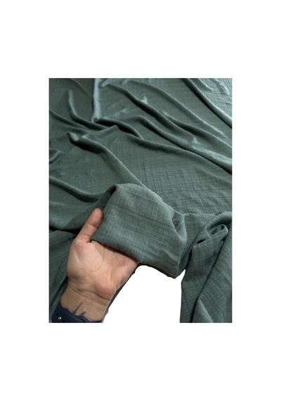 Jakarlı Tencel Viskon En 150 Cm Dökümlü Ve Yumuşak Turkuaz
