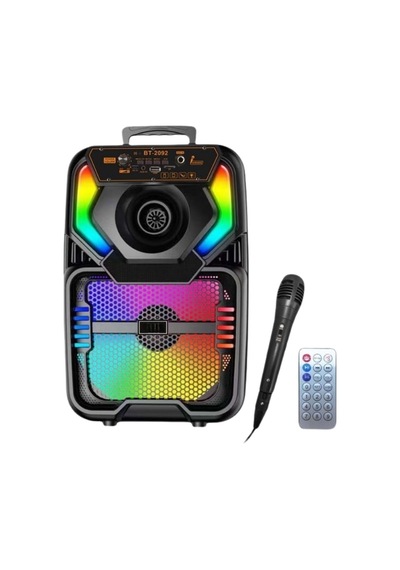 Concord Bt-2092 Fm Radyo/usb/mikrofonlu/kumandalı 8'' Taşınabilir Bluetooth Hoparlör