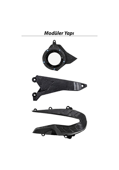 Honda Pcx Uyumlu Camlı Karbon Debriyaj Kapağı