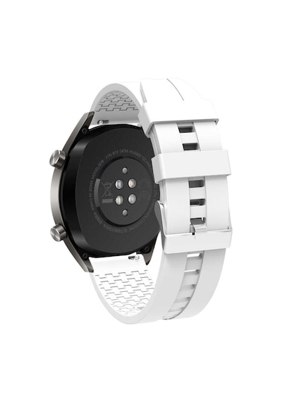 Ekılıf - Huawei Watch Gt3 46mm Uyumlu - Kordon Silikon Kordon Krd-23 - Siyah