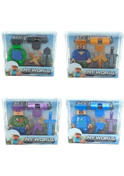 Minecraft  Figürleri 4'lü Set Minecraft Karakterleri