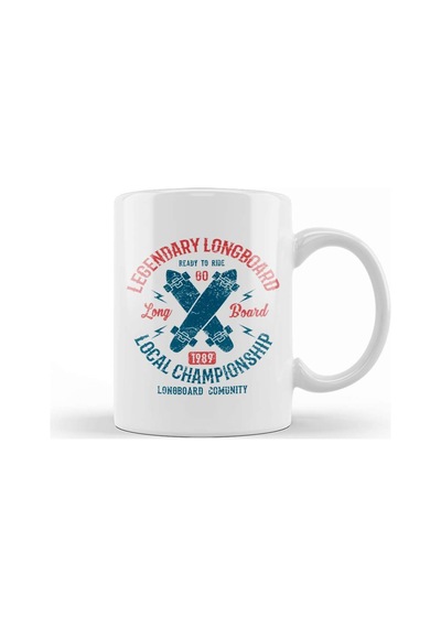 Legendary Longboard Championship Kupa Bardak Porselen Karışık