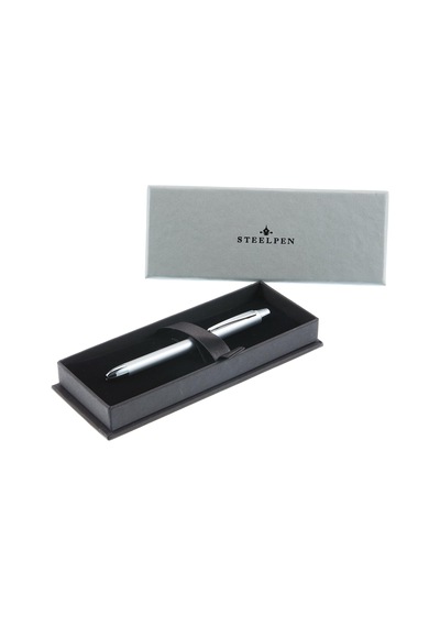 Steelpen 430-6 3 Fonksiyonlu Tükenmez Kalem Mat Gümüş Çok Renkli