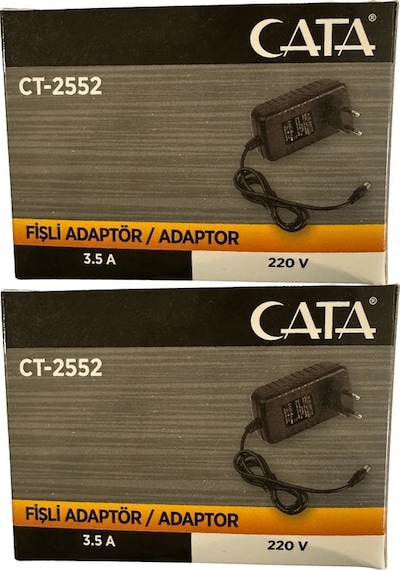 Cata Ct-2552 3.5 Amper 220v Fişli Adaptör 2 Adet