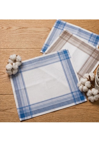 Biçomi Hassas Ciltler İçin Tahriş Önleyici %100 Pamuklu 12'li Konfor Mendil Seti 39x39 Cm Çok Renkli